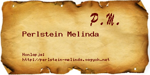 Perlstein Melinda névjegykártya